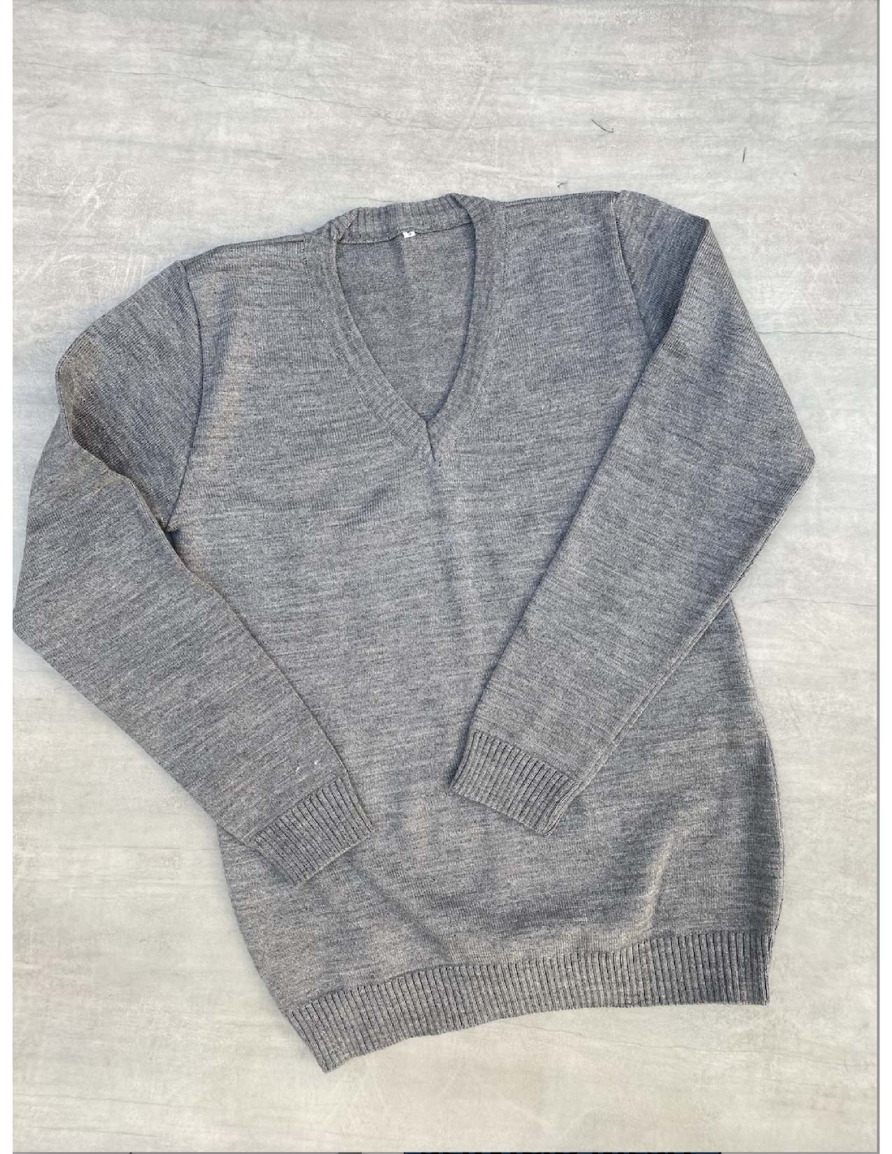 Suéter hombre gris jaspe